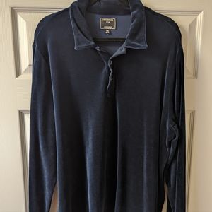 Todd Snyder Velour Polo long sleeve 2XL